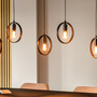 Pendant light 5-light Metal Black 1