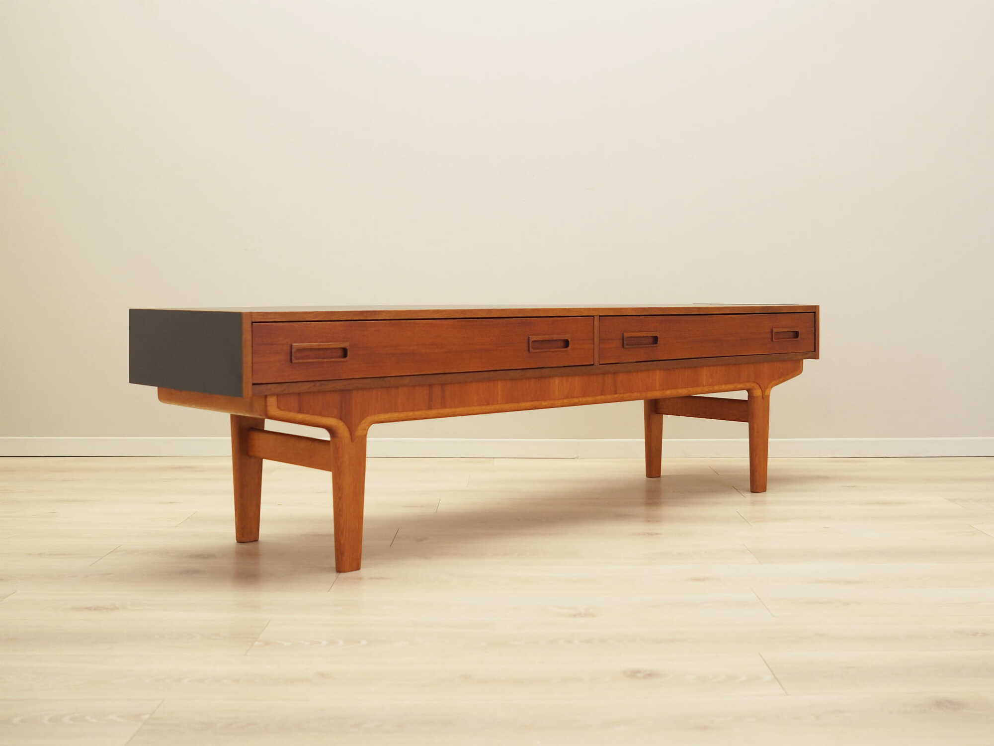 Vintage lowboard teak brown 1960s 5