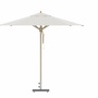 Classic parasol natural with base plate Ø 300cm 0