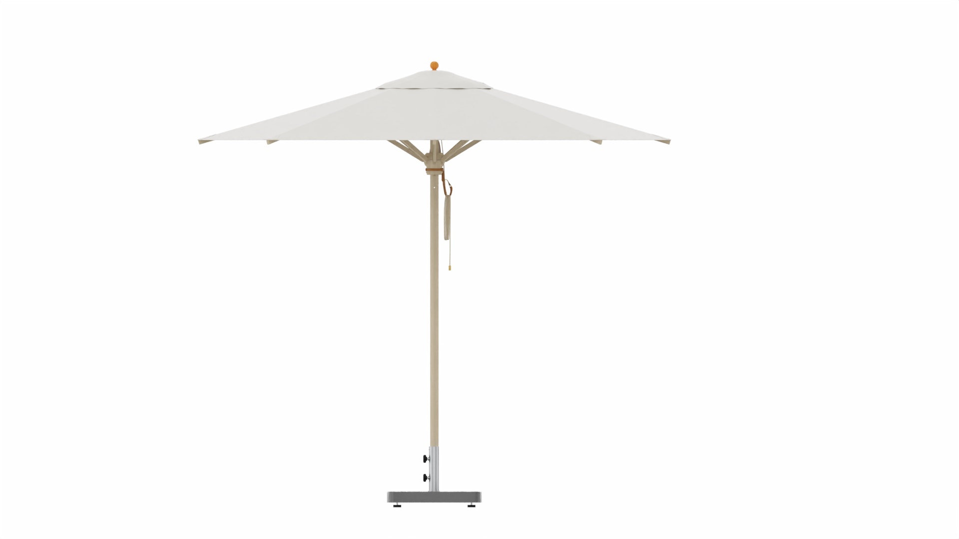 Classic parasol natural with base plate Ø 300cm 0