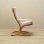 Vintage armchair textile wood cream 1970s 6