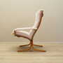 Vintage armchair textile wood cream 1970s 3