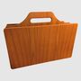 Mid-Century Zeitungsständer aus Holz 0