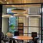 Pendant light set fabric wire beige 8