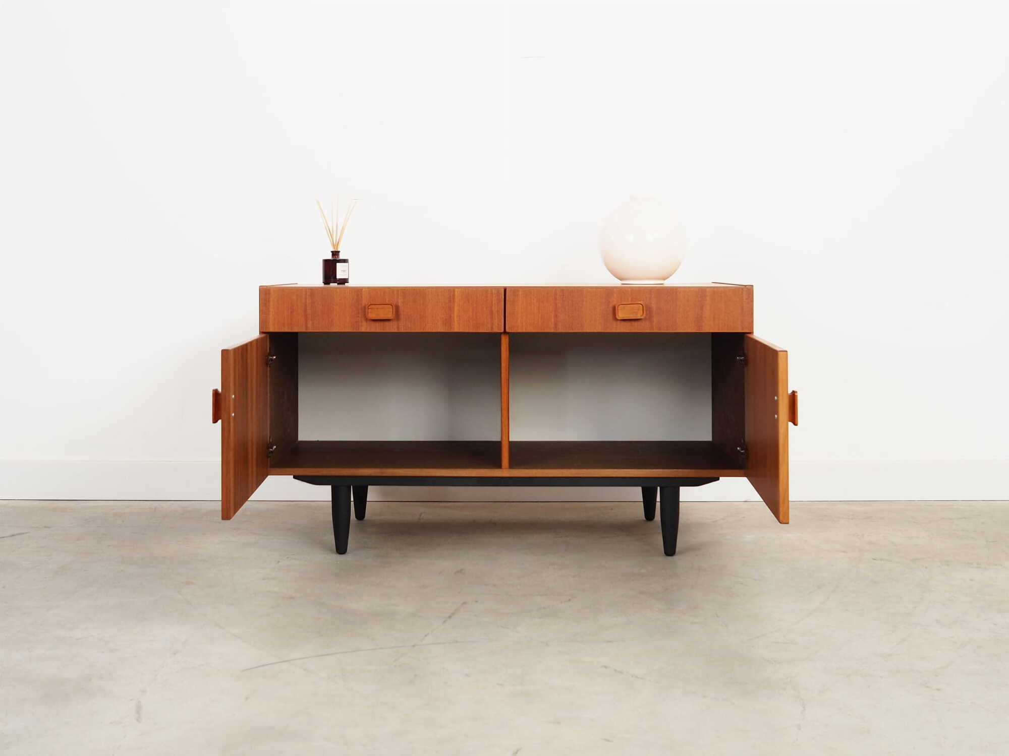 Vintage Cabinet Teak Wood Brown 1970s 2