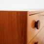 Vintage chest of drawers wood brown 1960s 7