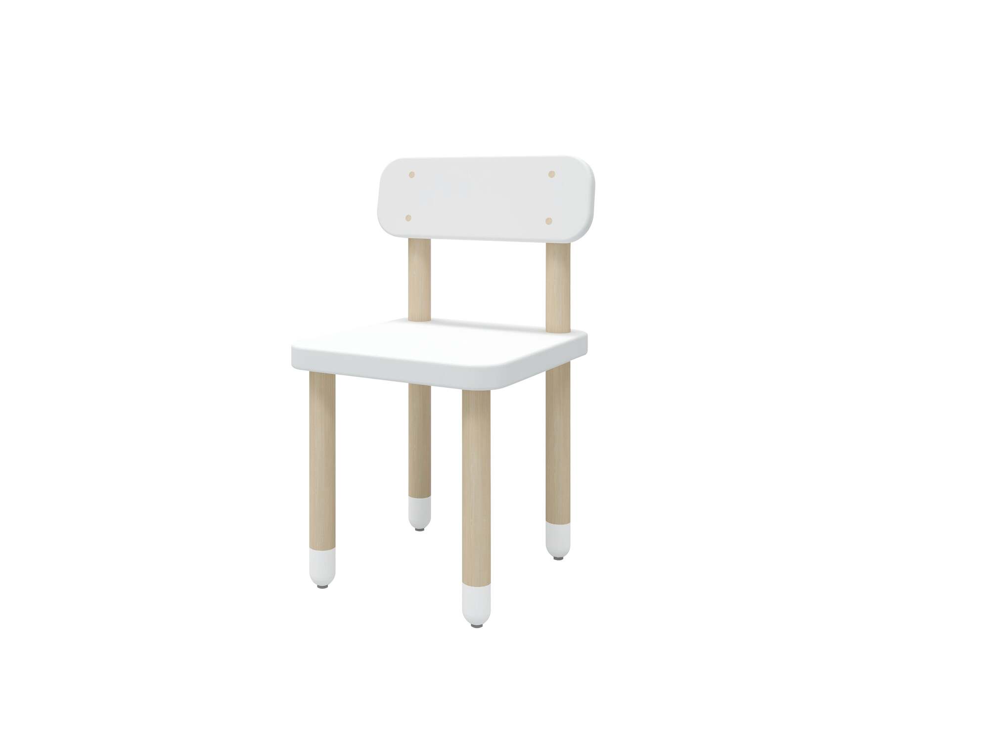 Dots Kinderstuhl Eschenholz Weiß 0