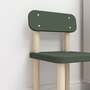 Dots Kids Chair Ash Wood Green 1