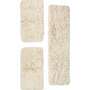 3-Tlg. Teppich Set Schurwolle Beige 0