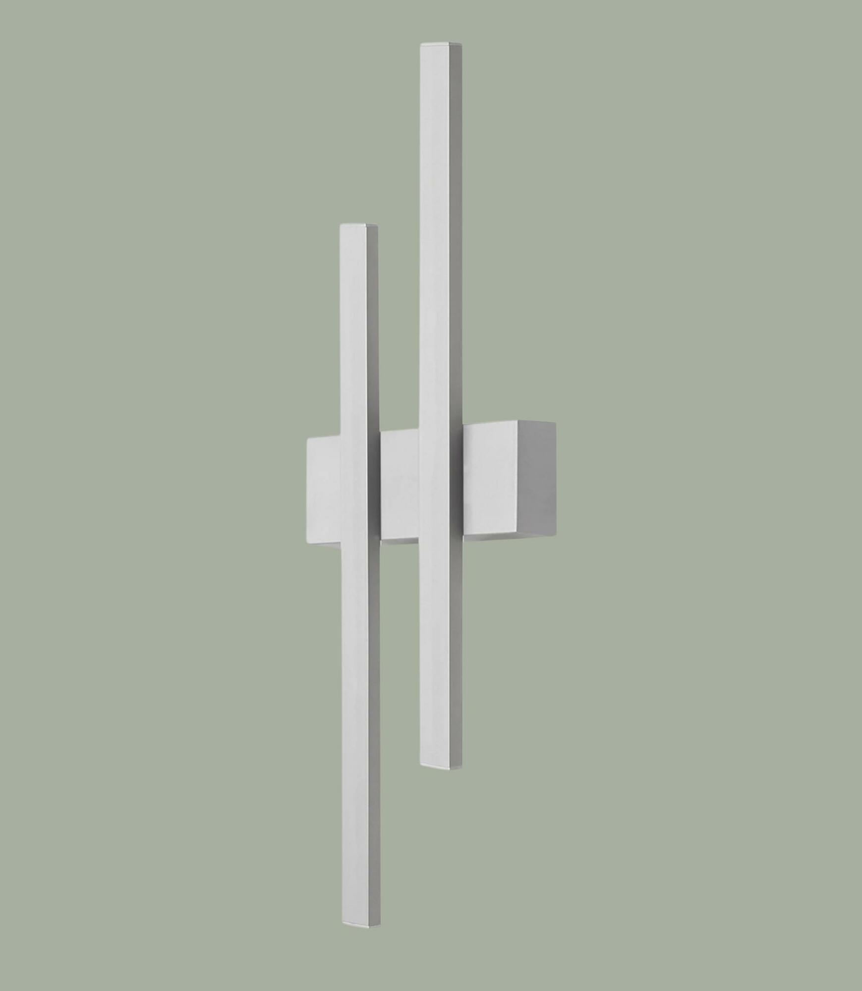2-flammige Wandleuchte Silber 0