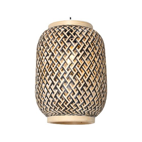 Eva Pendant Lamp Wood Black 0