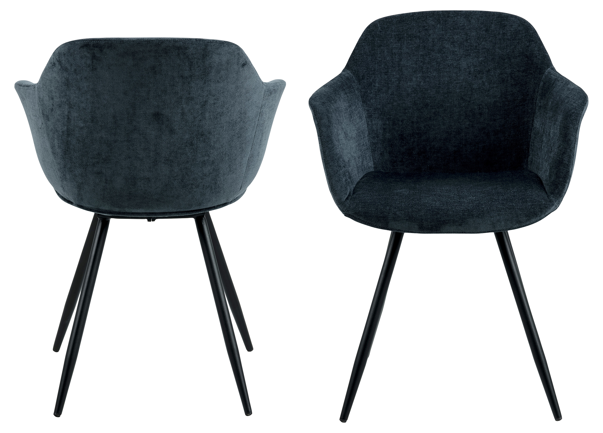 Alunda Chair Metal Velvet Dark Blue 3