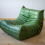 Togo Armchair Pull-Up-Leather Green 0