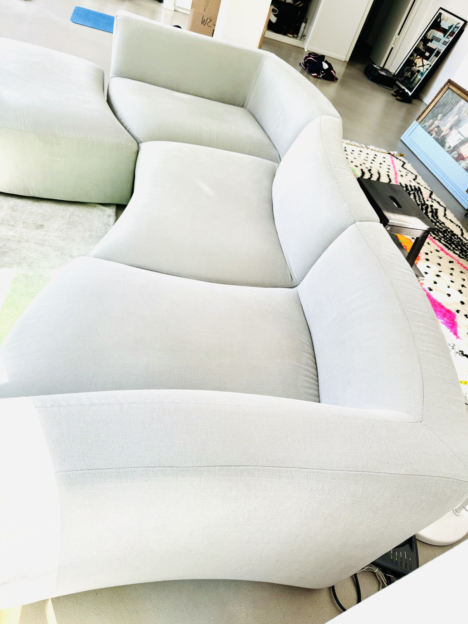 River DX Sofa Textile Grey 1