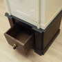 Vintage safe steel wood cream 1950s 6