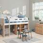 Dots Kinderhocker Eschenholz Dunkelblau 1