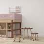 Dots Kindertisch Eschenholz Dark Rose 1