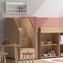 Dots Kindertisch Eschenholz Dark Rose 3