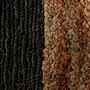 Runder Teppich Baumwolle Hanf Schwarz Beige 120 x 120cm 1