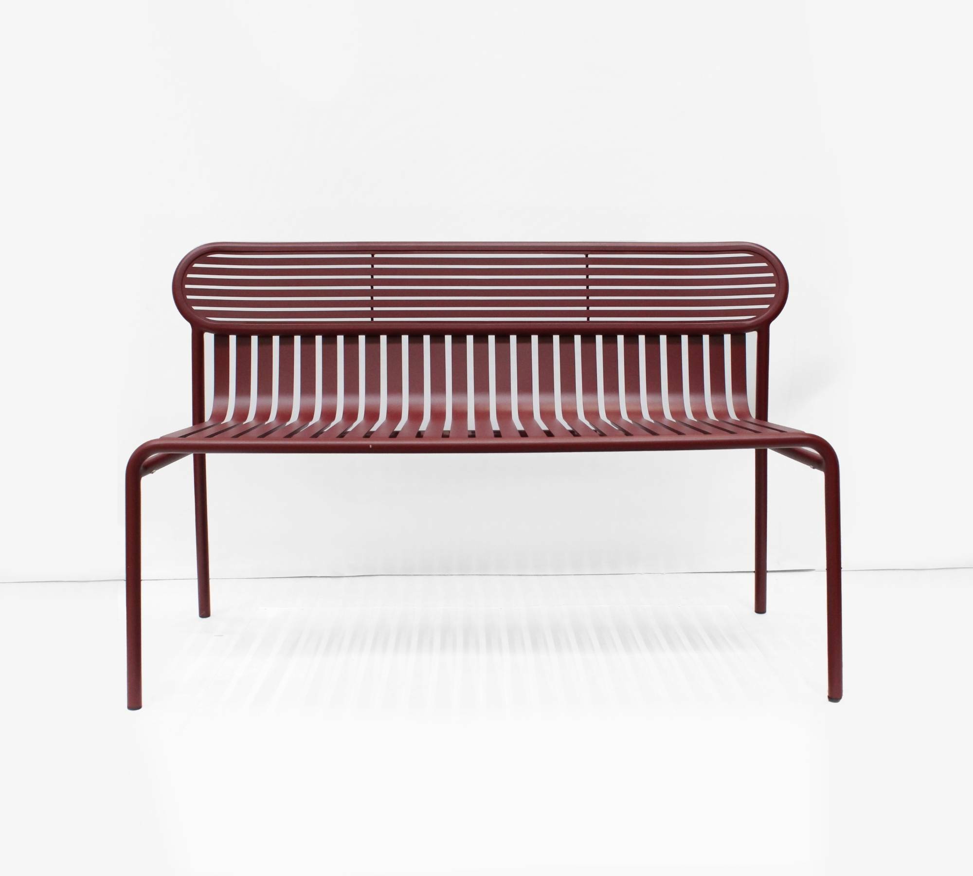 Week-End Outdoor Sitzbank Aluminium Bordeaux 0