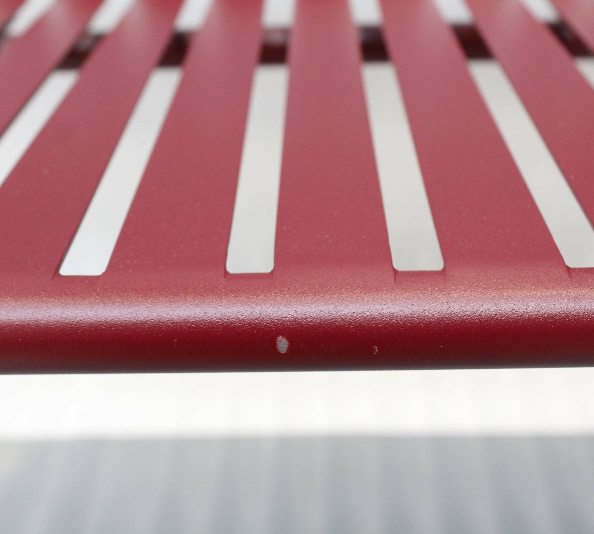 Week-End Outdoor Sitzbank Aluminium Bordeaux 1