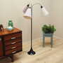 Vintage floor lamp metal textile white 1970s 2