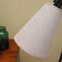 Vintage floor lamp metal textile white 1970s 5