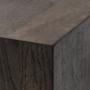 Side Table Real Wood Veneer Oak Black 3