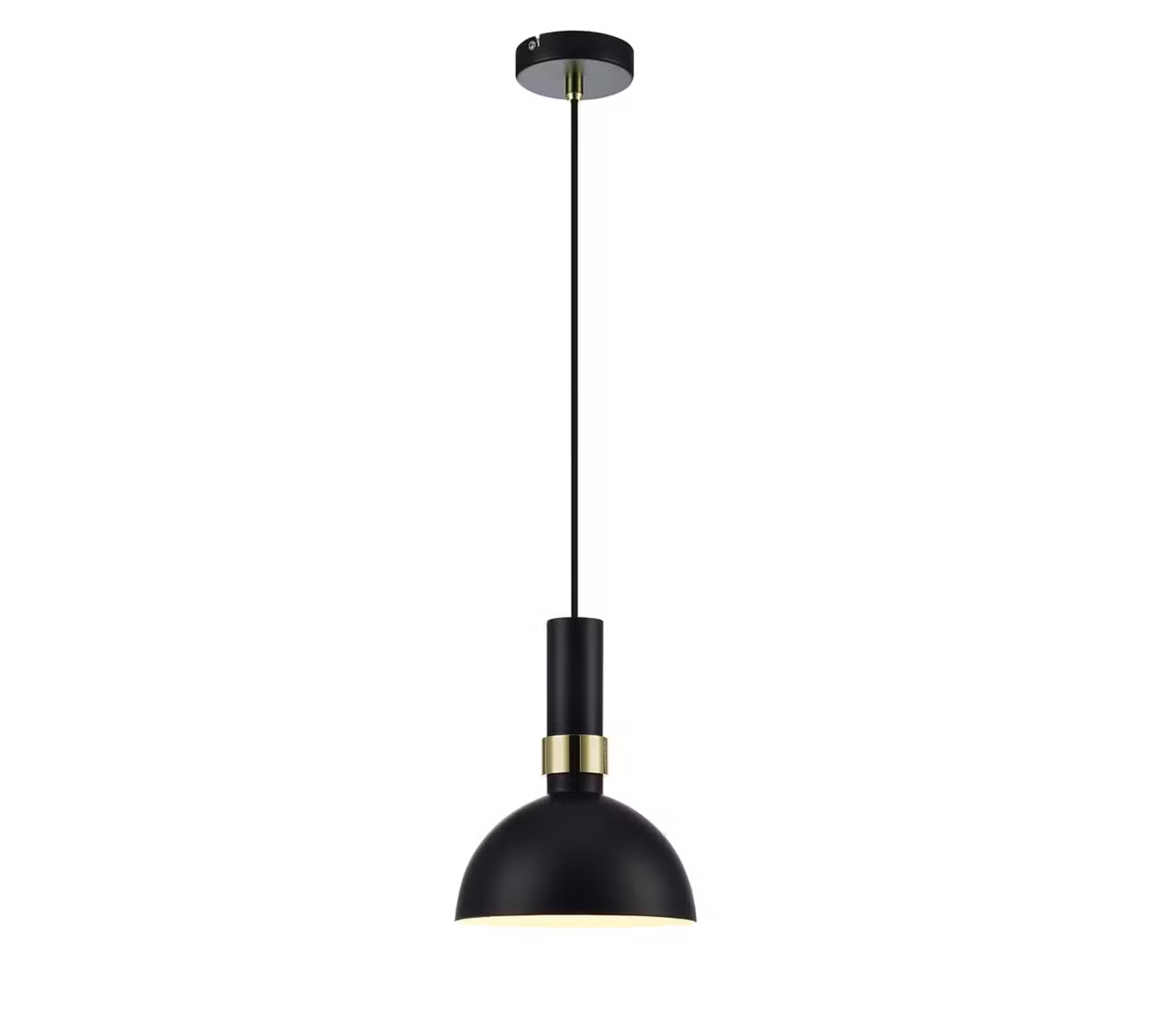 Pendant lamp 1-light Stainless steel Brass 1