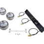Pendant lamp 3-light smoky glass iron 5