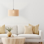 Pendant lamp 1-light Linen Iron 0