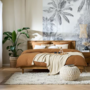 Pendant lamp natural fiber plant leaf 1