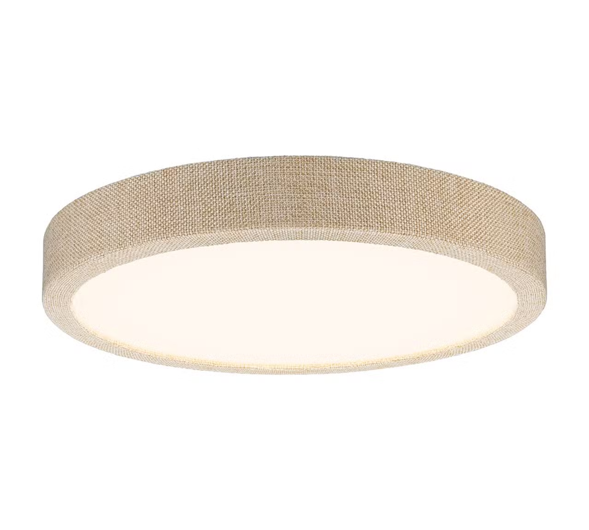 LED ceiling light Plastic Textile Beige 0