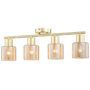 Ceiling light metal glass amber 0