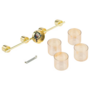 Ceiling light metal glass amber 3