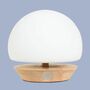 LED-Tischleuchte Milchglas mit integriertem Dimmer 2