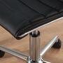 Bürodrehstuhl aus Kunstleder in Schwarz 5