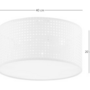 Ceiling light paper metal brushed 4
