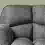 Armchair made of woven fabric in grey 2