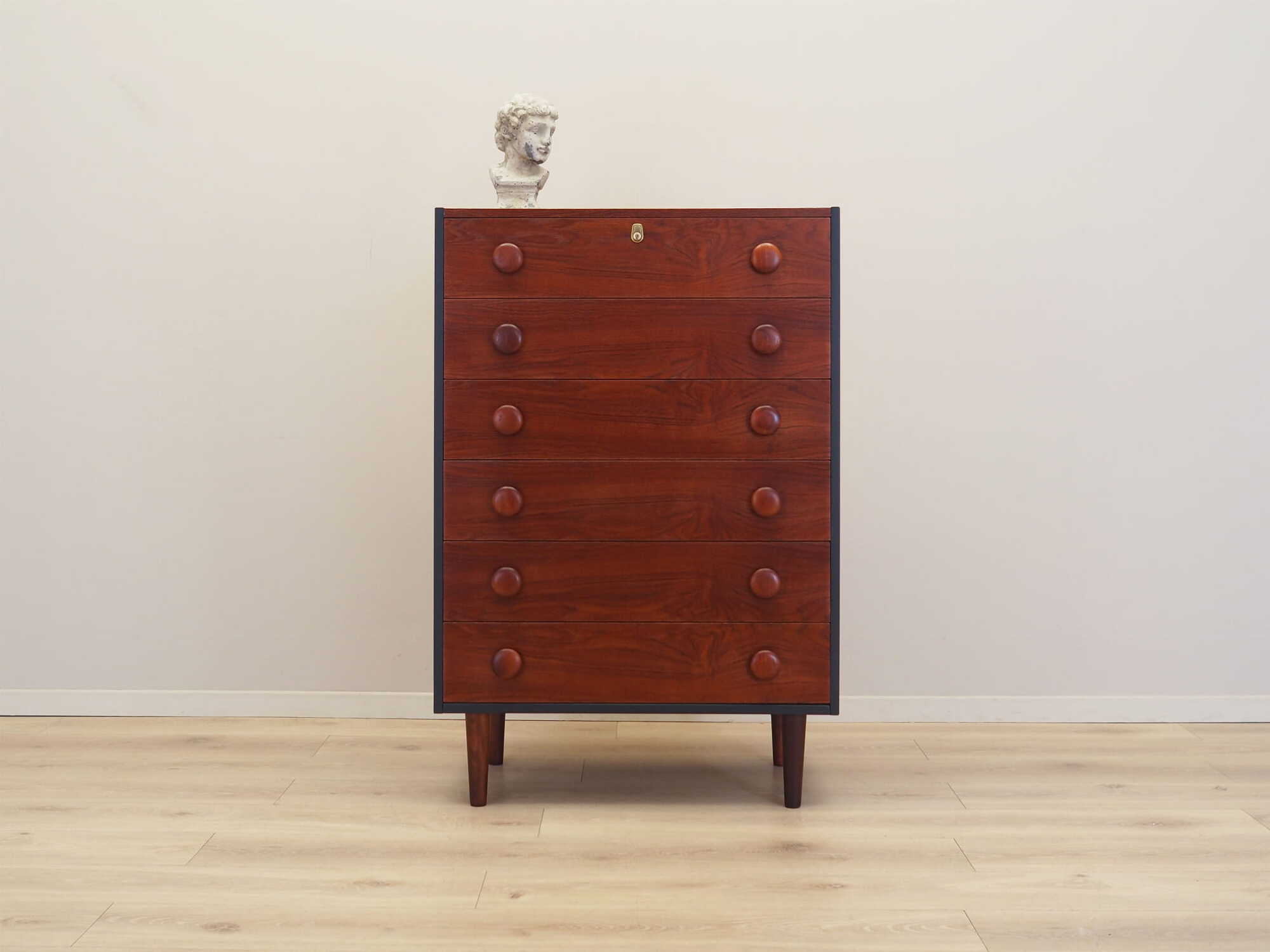 Vintage chest of drawers Teak wood Brown 1970s 1
