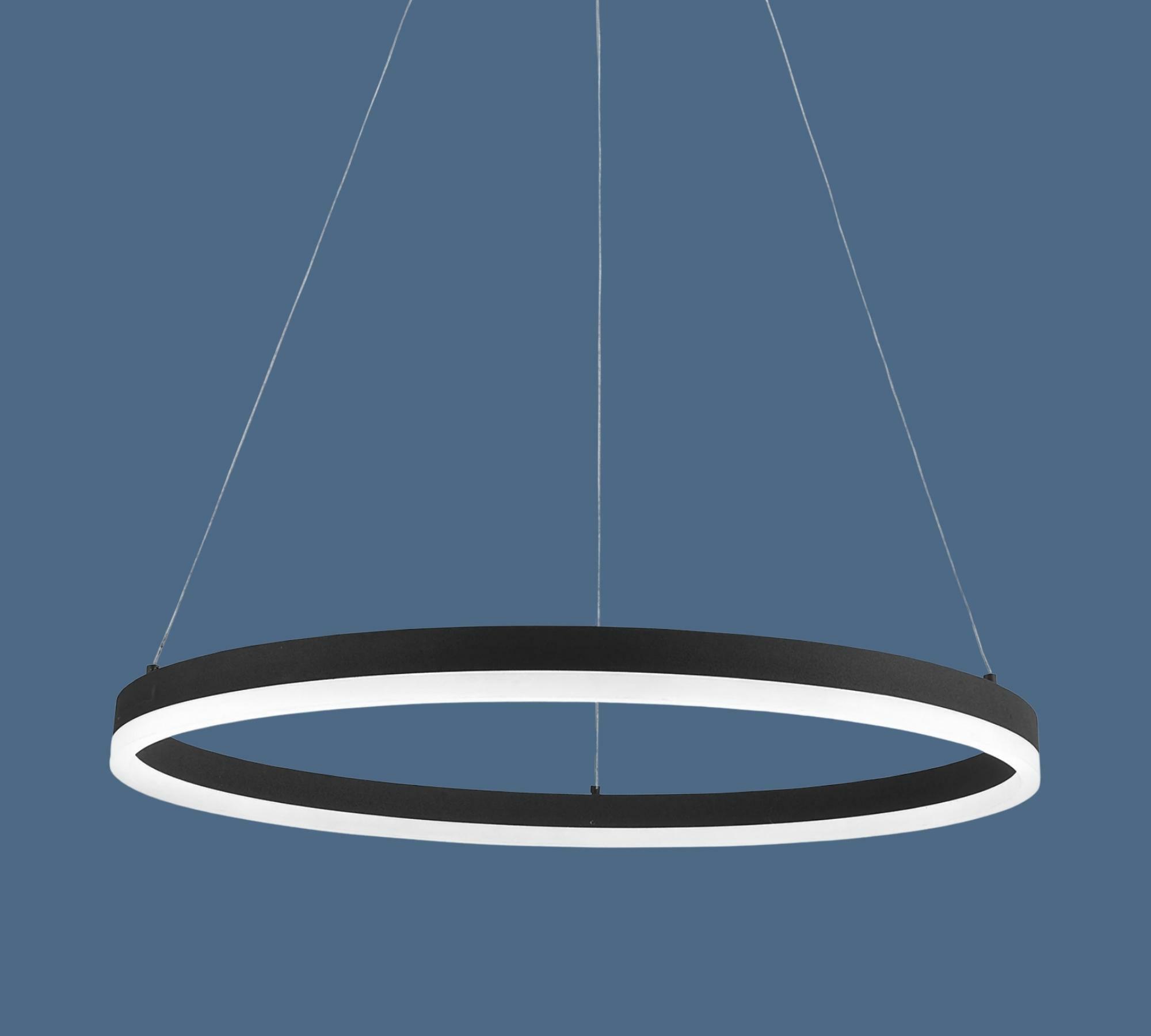 Ring-shaped 1-flame LED pendant light 0