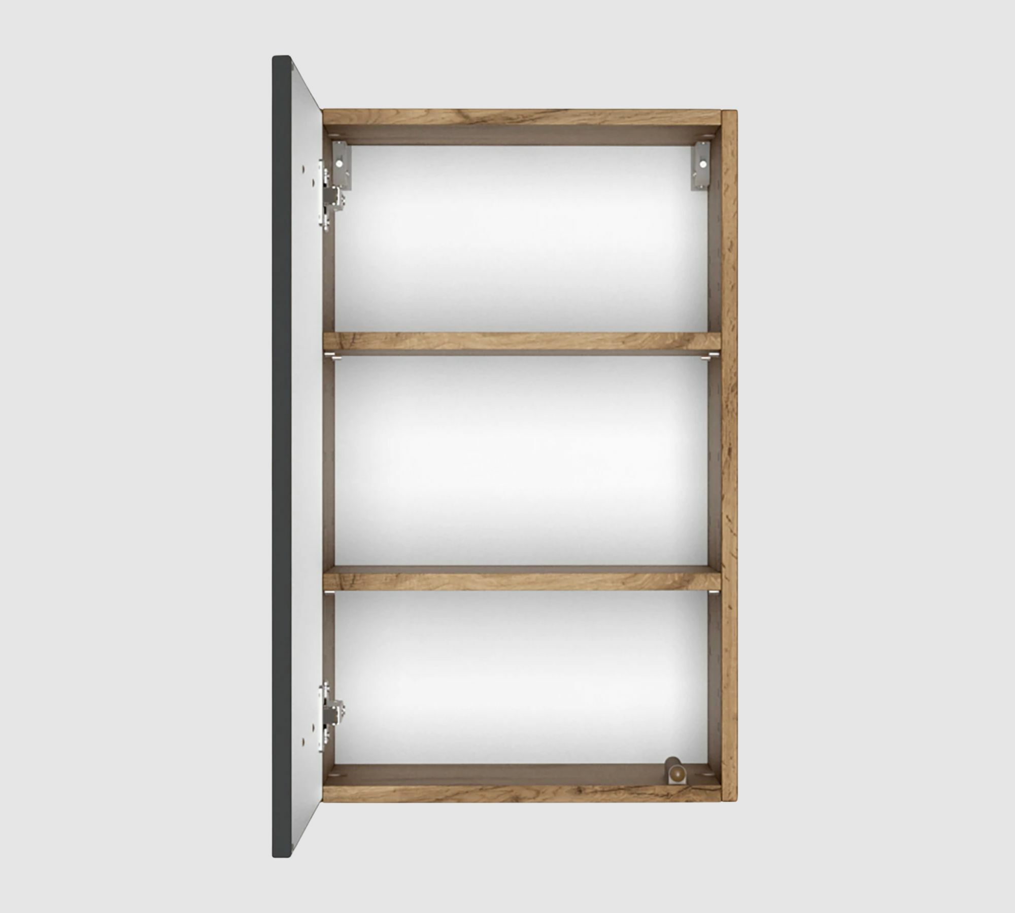 Wall cabinet MDF Coated Matt Grey 1