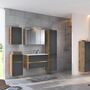 Wall cabinet MDF Coated Matt Grey 2