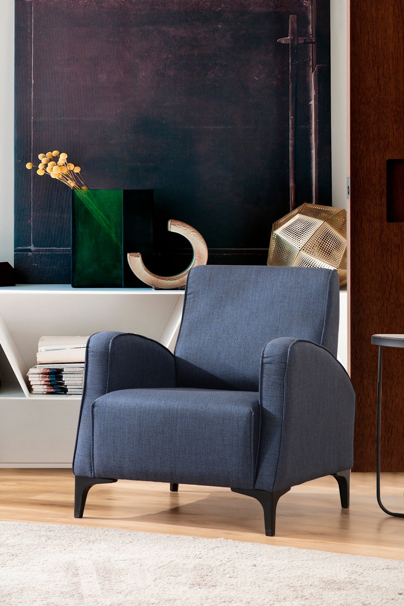 Modern armchair blue 0