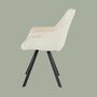 Armchair Woven fabric Beige 3