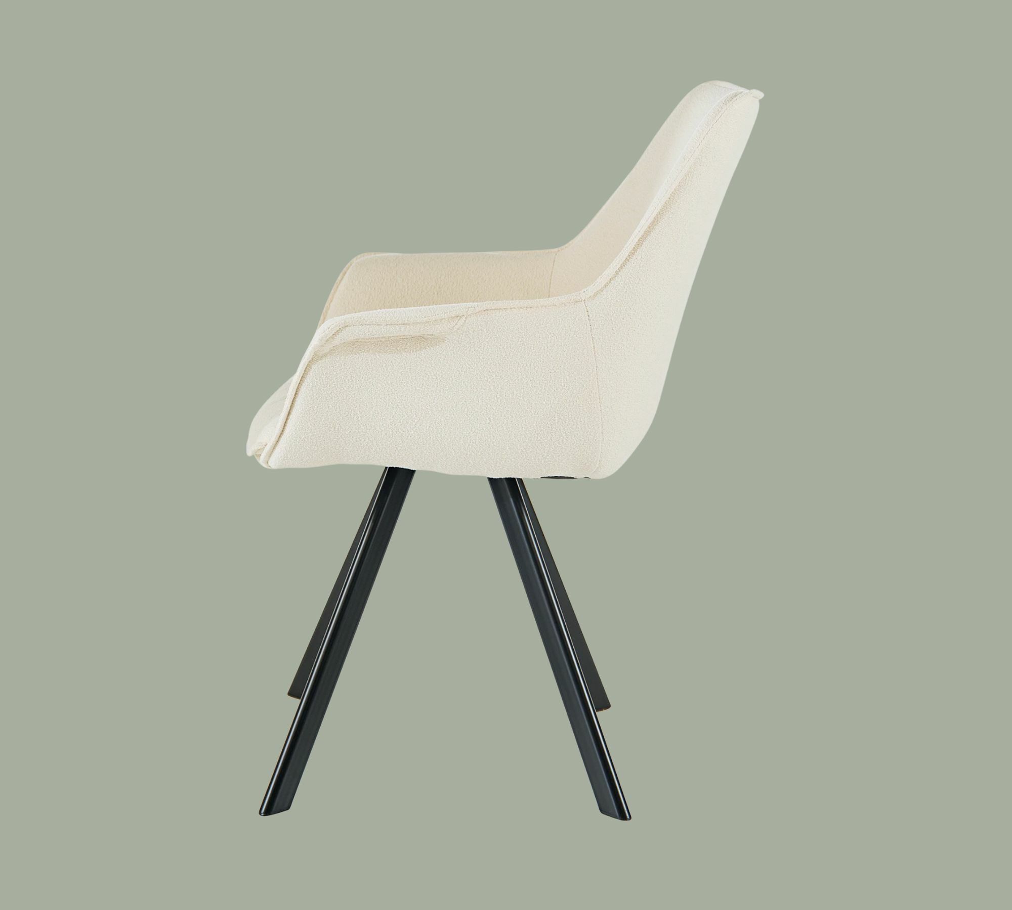 Armchair Woven fabric Beige 3