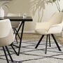 Armchair Woven fabric Beige 5