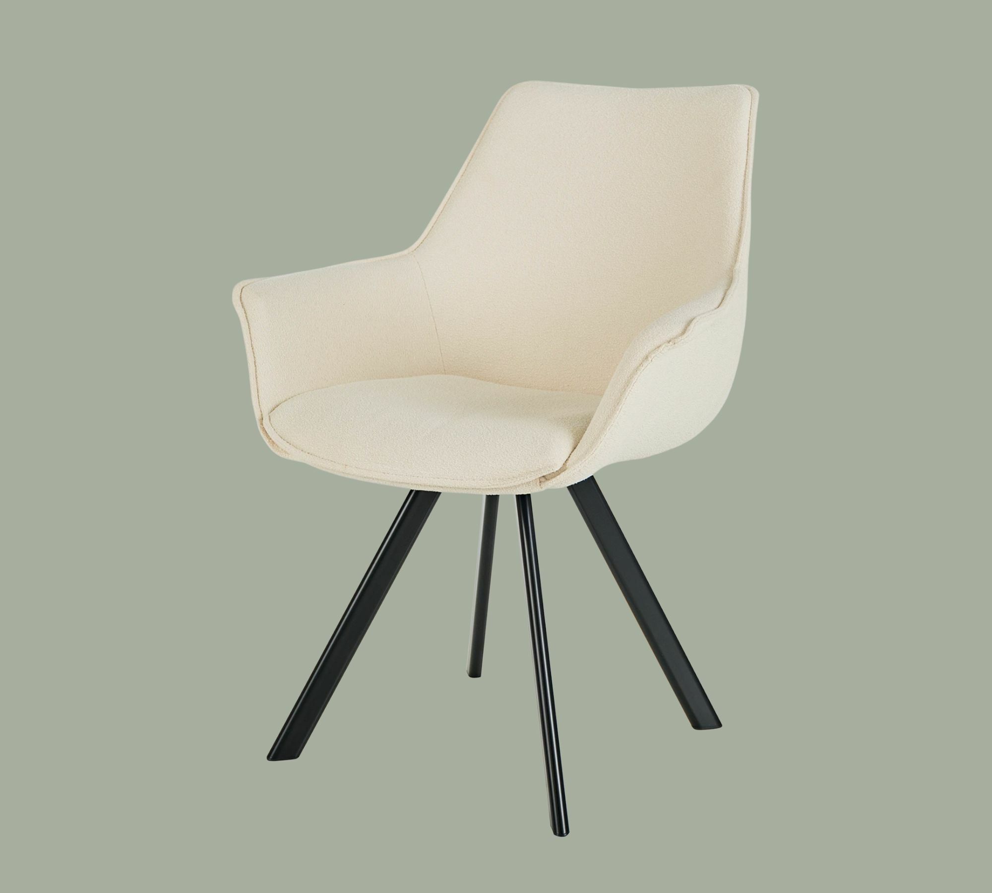 Armchair Woven fabric Beige 0
