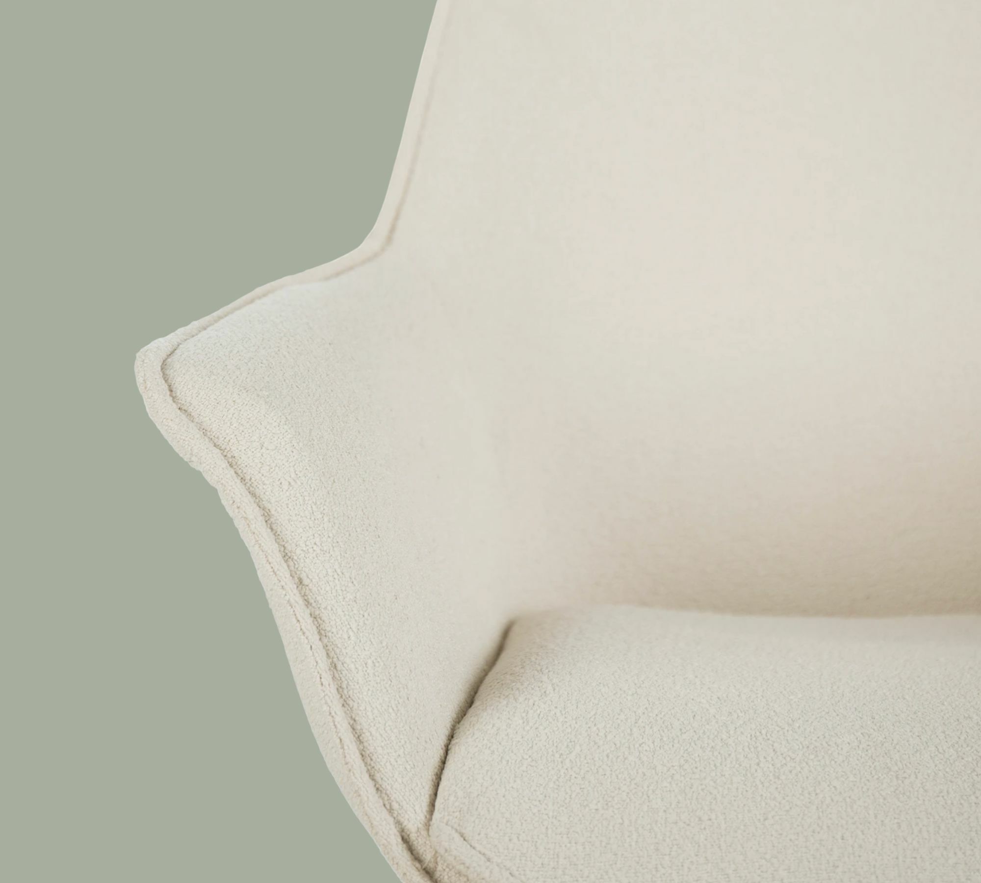 Armchair Woven fabric Beige 1