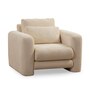 Modern armchair beige 0